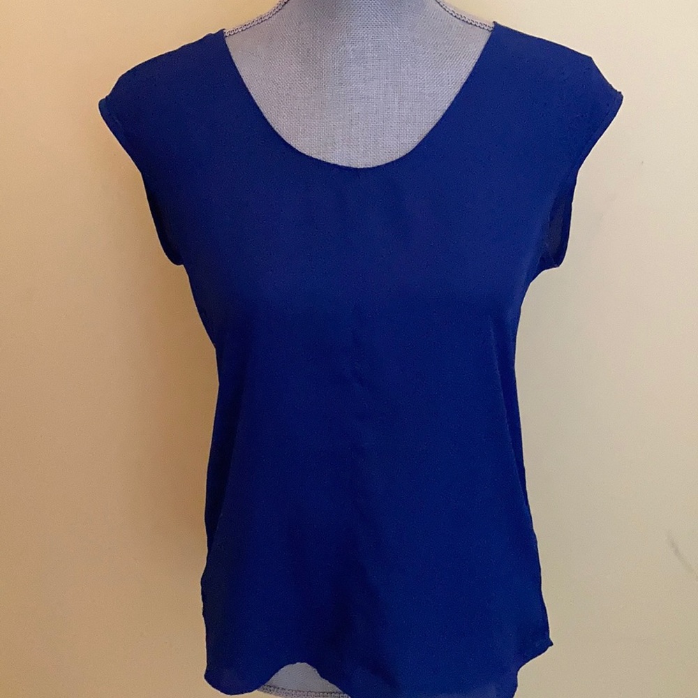 Royal blue formal top size medium